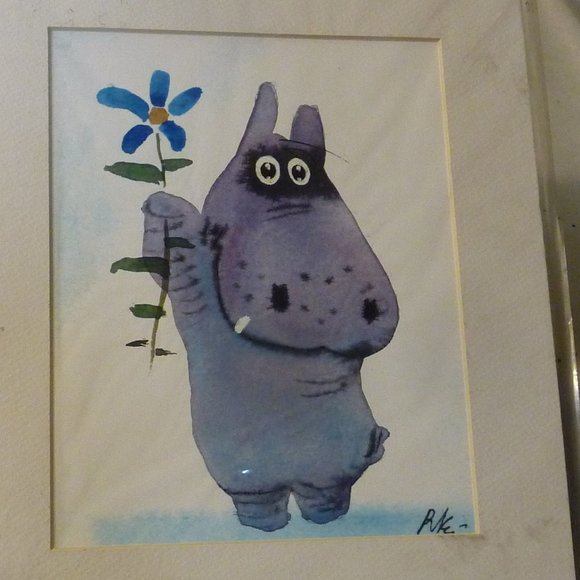 Litho Animals Horse , Hippo , Mouse ,Cow, Cartoons - Picture 4 of 8